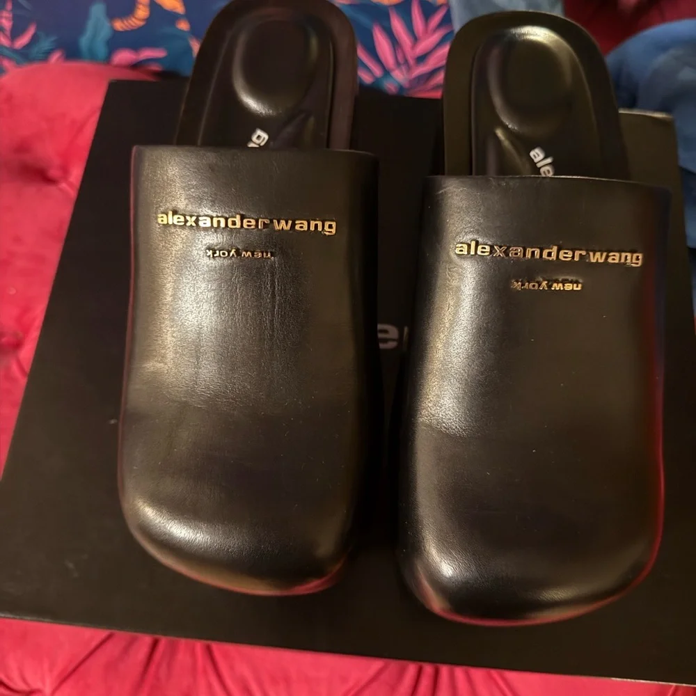 Black Platform Clogs - Picture 3 of 8